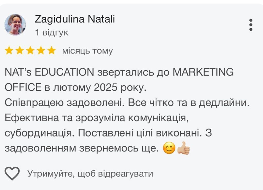 Таргетована реклама для навчання танцівників NAT’S EDUCATION
